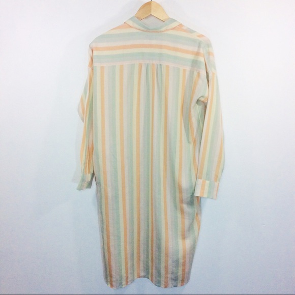Madewell Tunic Shirtdress Rainbow Stripe XS - Picture 5 of 13